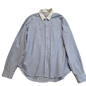 Zara Man Contrast Striped Button-up Shirt Tailored Fit Sz XXL Euro Summer